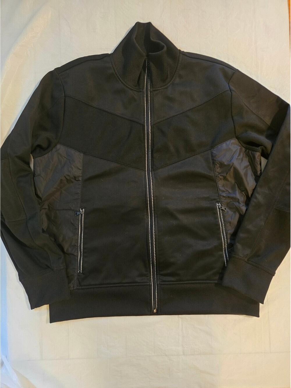 Express Men's XL Black Track Jacket 2007 Full Zip Athletic Vintage